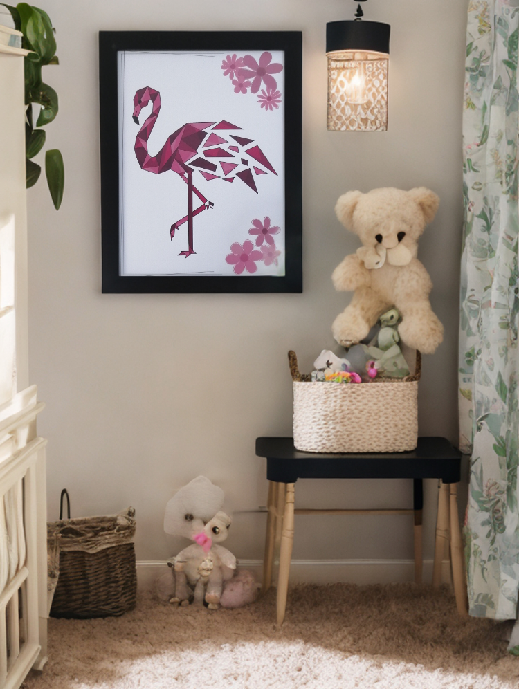 Illustration de flamant rose