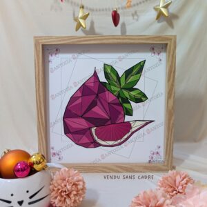 Affiche d'une figue origami