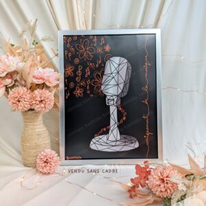 Affiche micro gris origami